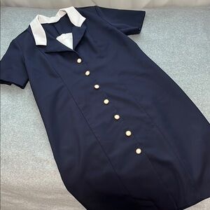 Vintage Blair Boutique Button Dress Plus Size 16 Office Career Modest Mature